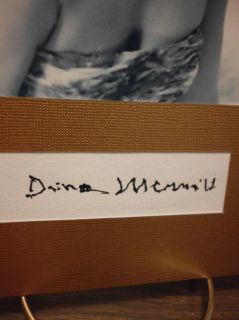 Dina Merrill Autograph Gorgeous Actress Display Signed Signature COA