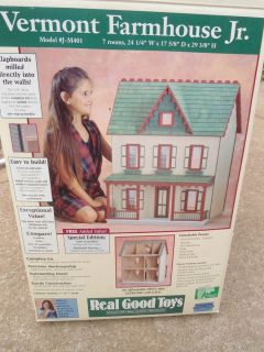  VERMONT FARMHOUSE JR Real Good Toys 3 Story Dollhouse Kit MODEL J M401