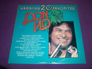 Don HO 20 Hawaiian Favorites RARE 12 Vinyl LP Record Near Mint Ahed