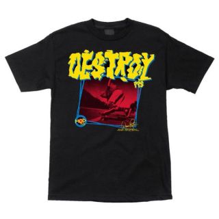 Pocket Pistols Duane Peters Destroy Skateboard T Shirt Black Medium