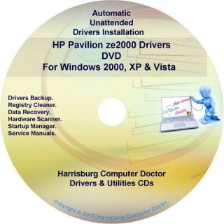HP Pavilion ZE2000 Driver Recovery Restore Disc CD DVD