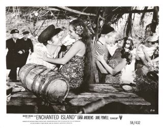 Don Dubbins Dana Andrews Enchanted Island Orig 1958