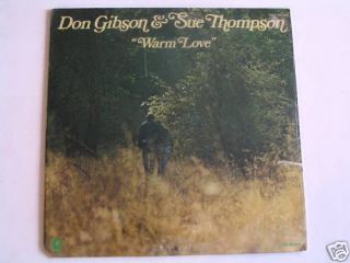 Don Gibson Sue Thompson Warm Love 1973 SEALED LP