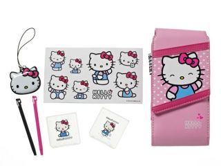  Kitty 3DS DSi DS Lite 7 in 1 Accessory Kit Travel Pack Bag Case