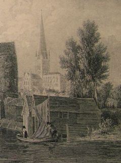 Antique Engraving by w R Smith J Stark Painting
