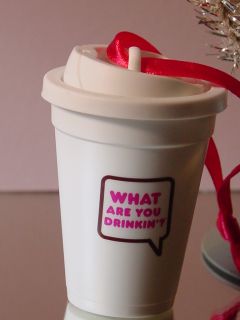 DUNKIN DONUTS 2012  WHAT ARE YOU DRINKIN? Coffee Cup Ornament