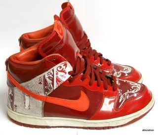 Nike High Dunk Premium SB Dontrelle Willis Size 14 US Red 313599