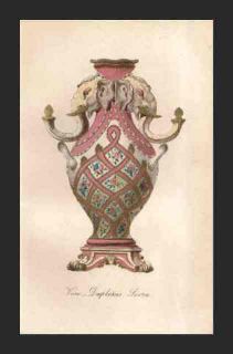 sevres vase duplessis a tete d elephant exquisite colors handles of