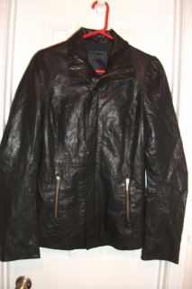 Duarte Womens Leather Jacket Size Medium