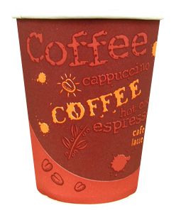 Choice 10 oz Paper Hot Cup with Coffee Design 1000 C