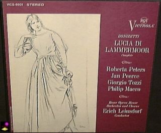 Erich Leinsdorf Donizetti Lucia Di Lammermoor 2LP Box