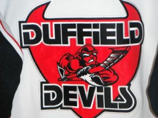 GAME WORN USED SEWN #17 ORTINO DUFFIELD DEVILS HOCKEY JERSEY SWEATER