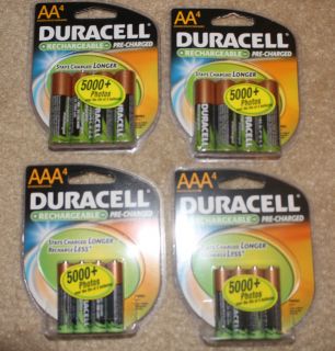 DURACELL rechargeable batteries ~ 8AA and 8AAA TOTAL 16