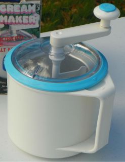 Donvier Chillfast Blue and Pink Trim One Pint Ice Cream Maker