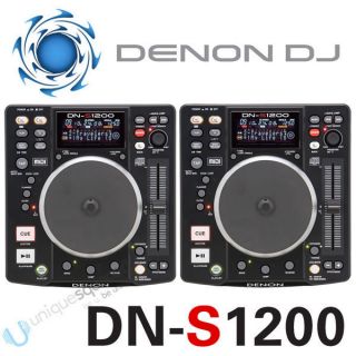 Denon DN S1200 Tabletop DJ CD  Player Turntable Pair