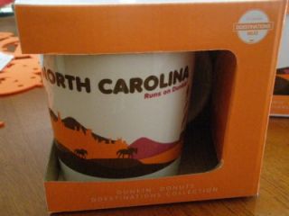 Dunkin Donuts D Destinations Edition 14 oz Ceramic Mug North Carolina