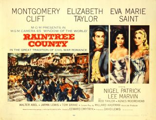 Raintree County 1957 Orig Movie Poster A Half Sheet
