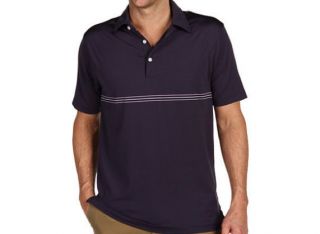  Dunning Golf Stretch Shallow Polo Halo Blue L