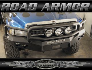 97 01 Dodge RAM 1500 Road Armor Steel Front Bumper with Lonestar Grill