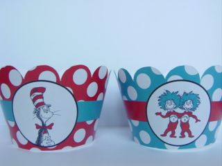Dr Seuss Cupcake Wrappers Cupcake Liners Party Supplies Decorations