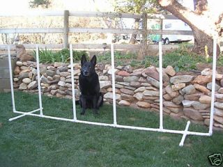 Dog Agility Equipment PVC Weave Poles