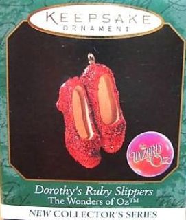 HALLMARK DOROTHYS RUBY SLIPPERS #1 THE WIZARD OF OZ SERIES 1999