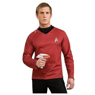 Official 2009 Star Trek Movie Uniform Deluxe Engineering Red Shirt XL