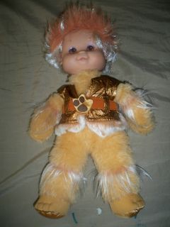 Vintage 1985 Wonder Whims Doug Debby Henning 16 inch Yellow Plush Doll