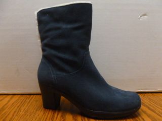 Clarks Bendables Dream Darling Water Resistant Suede Boots Size 6 1 2
