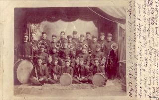 Omro Ringle Wisconsin 22 Piece Band Orchestra 1907 RP