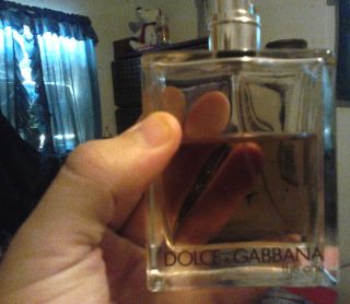 Dolce Gabbana The One Mens cologne 3 3 oz used more than half