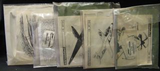 Lot of 20 DIFFERENT VACUFORM AIRCRAFT MODELS AND CONVERSION KITS