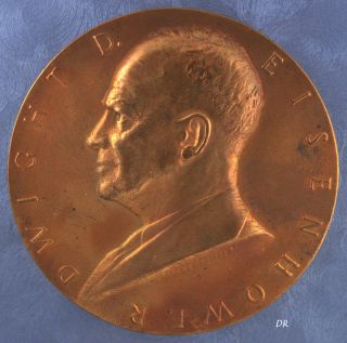 Bronze Dwight D Eisenhower US Presidential Medal Term 2