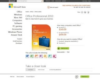 Microsoft Office Professional 2010 for Windows 1pc 1USER