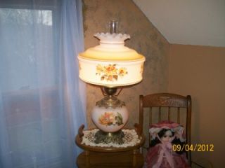 victorian large gone with the wind lamp