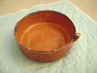 Handmade Mexico Clay Pottery Dish Signed E Lucan