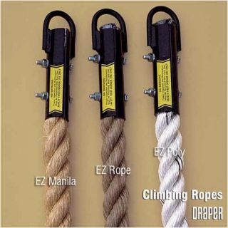 Draper EZ Rope Climbing Rope 18 Leather Seat on Turk Knot