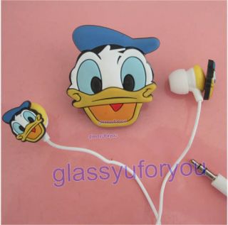 Donald Duck Earphone Headset w Wire Organizer
