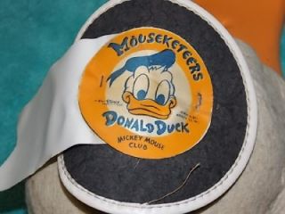 Vintage Mouseketeers Mickey Mouse Club Donald Duck Hat