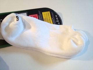New Mens Golf Socks Drymax No Show Tab White XL 11 13 Doctor