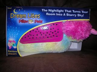 Dream Lites Pillow Pets RAINBOW UNICORN As seen on TV! Night Light