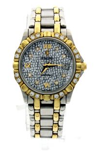 Gorgeous 18K Steel Concord Saratoga SL Ladies Watch with Diamonds