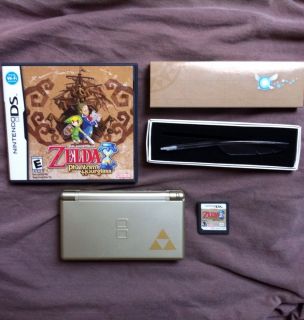 Nintendo DS Lite Gold Zelda Trforce Edition with EXTRAS