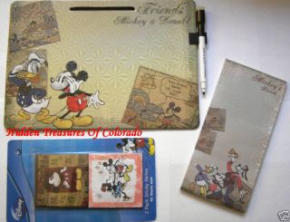 Micky Mouse w Donald Duck Goofy Dry Erase Notes