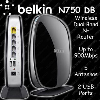 Belkin N750 DB Wireless Dual Band N Router 2 USB 4 Gigabit LAN Port 5
