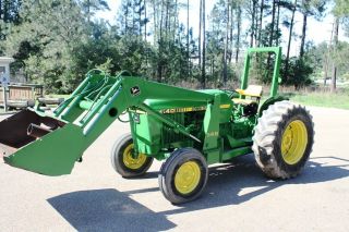  2440 60 HP Diesel Tractor w Loader Dual Remotes Very Low Hours