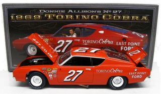 1969 DONNIE ALLISON 27 EAST POINT FORD TORINO COBRA 1 24 NASCAR