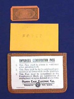 1924 Employee ID North East Electric Co Rochester N Y
