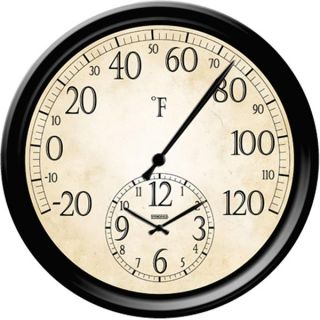 Springfield 91575 in Outdoor Patio Thermometer Clock