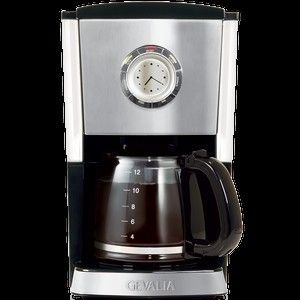  Gevalia Stainless Steel Programmable 12 Cup Coffee Maker White